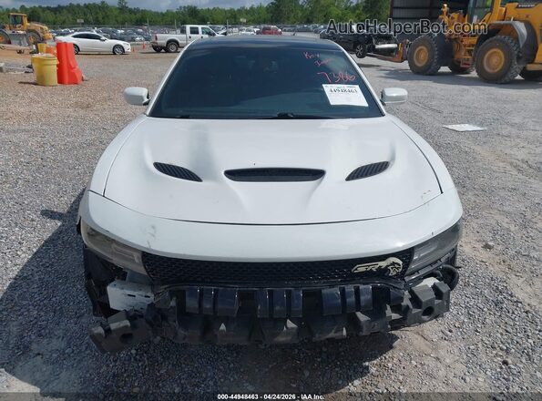 2C3CDXL91JH232001 2018 DODGE CHARGER White Widok wnętrza z tyłu