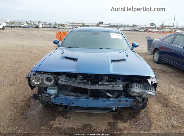 2C3CDZAG1NH200099 2022 DODGE CHALLENGER Blue Rear interior view