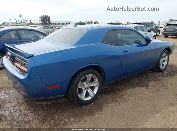 2C3CDZAG1NH200099 2022 DODGE CHALLENGER Blue Rear right