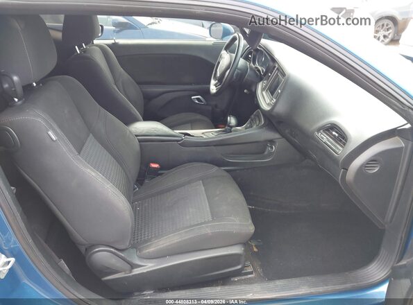 2C3CDZAG1NH200099 2022 DODGE CHALLENGER Blue Front interior view