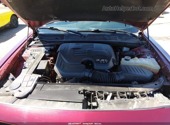 2C3CDZAG2MH627175 2021 DODGE CHALLENGER Maroon უკანა ხედი