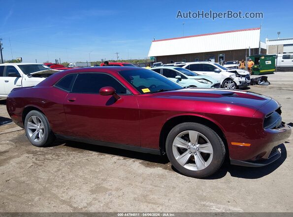 2C3CDZAG2MH627175 2021 DODGE CHALLENGER Maroon უკანა სალონის ხედი