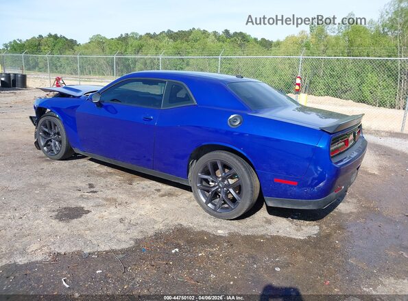 2C3CDZAG3MH571179 2021 DODGE CHALLENGER Синий Задняя левая четверть