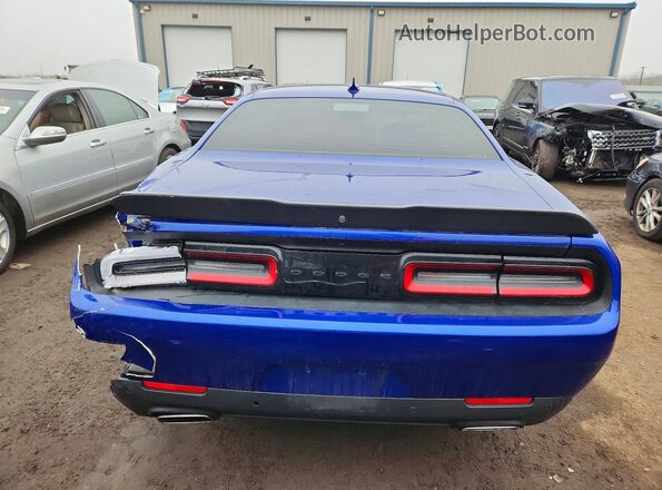 2C3CDZAGXMH667973 2021 DODGE CHALLENGER Blue Vista trasera