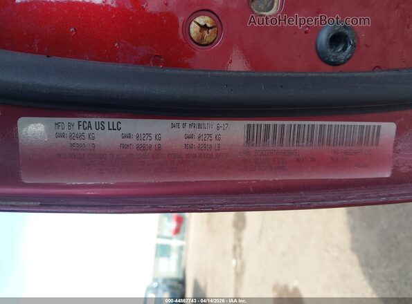 2C3CDZBT0HH656451 2017 DODGE CHALLENGER Maroon Engine compartment view