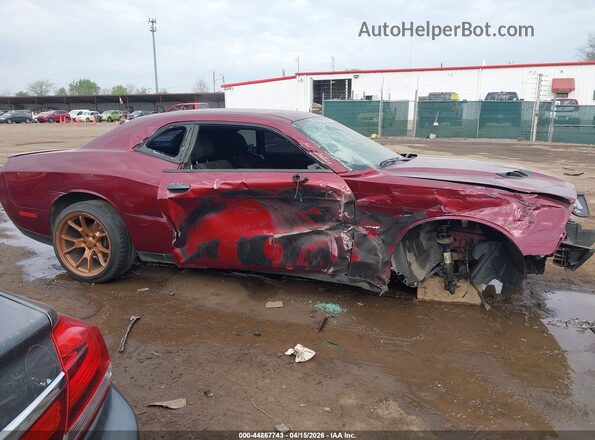 2C3CDZBT0HH656451 2017 DODGE CHALLENGER Maroon Rear interior view