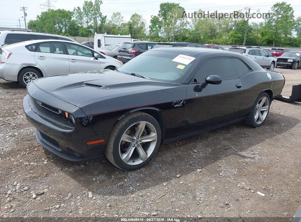 2C3CDZBT4HH609035 2017 DODGE CHALLENGER Black Առջևի ձախ երեք քառորդ տեսարան