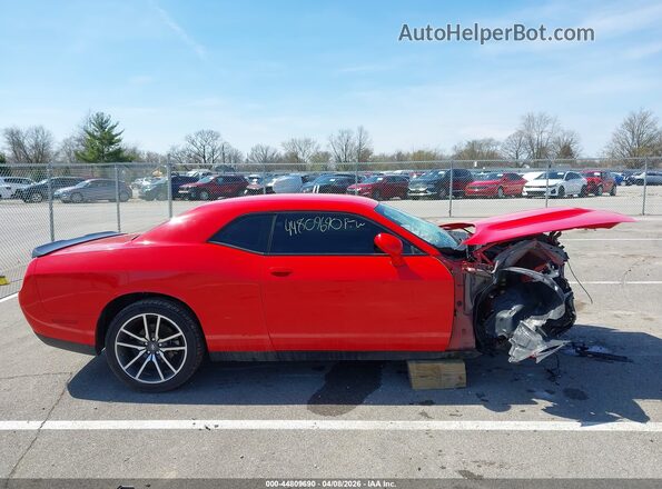 2C3CDZBT5PH605316 2023 DODGE CHALLENGER Red Вид задньої частини салону