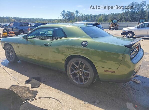 2C3CDZBT6MH603330 2021 DODGE CHALLENGER Green Trasero izquierdo