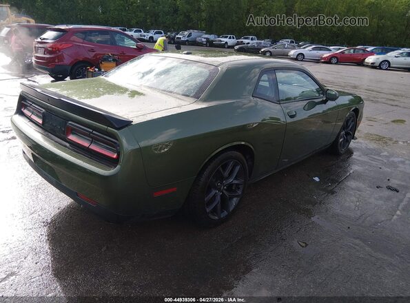 2C3CDZBT6MH631550 2021 DODGE CHALLENGER Green უკანა მარჯვენა