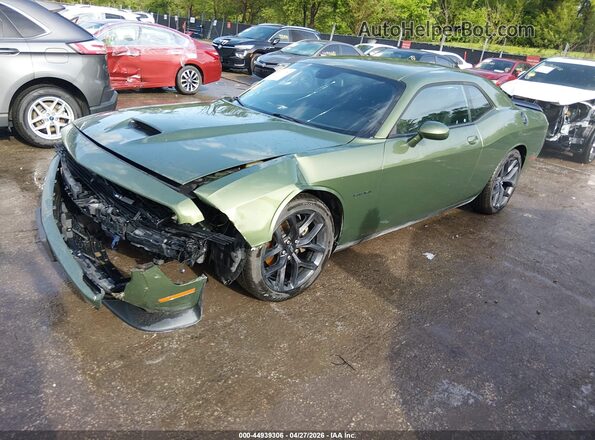 2C3CDZBT6MH631550 2021 DODGE CHALLENGER Green წინა მარცხენა ხედი სამი მეოთხედიდან