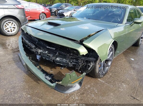 2C3CDZBT6MH631550 2021 DODGE CHALLENGER Green წინა ხედი
