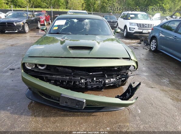 2C3CDZBT6MH631550 2021 DODGE CHALLENGER Green უკანა სალონის ხედი