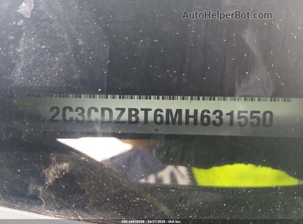 2C3CDZBT6MH631550 2021 DODGE CHALLENGER Green ძრავის განყოფილების ხედი