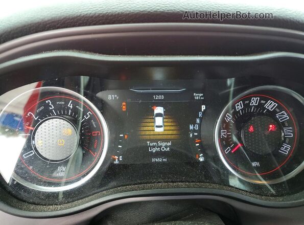 2C3CDZBTXPH602976 2023 DODGE CHALLENGER Red Вид щитка приладів