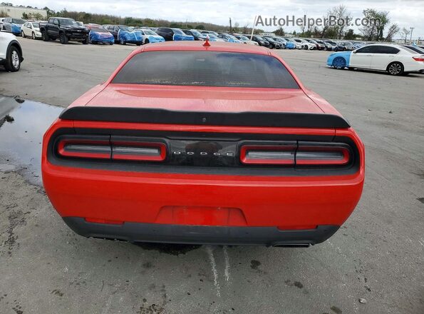 2C3CDZBTXPH602976 2023 DODGE CHALLENGER Red Вид ззаду