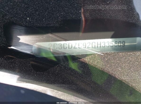 2C3CDZC92GH335609 2016 DODGE CHALLENGER White Շարժիչի բաժամունքի տեսք