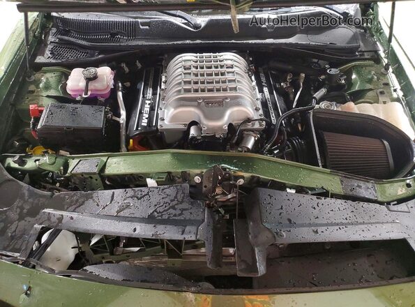 2C3CDZC96PH633757 2023 DODGE CHALLENGER Green Rear interior view