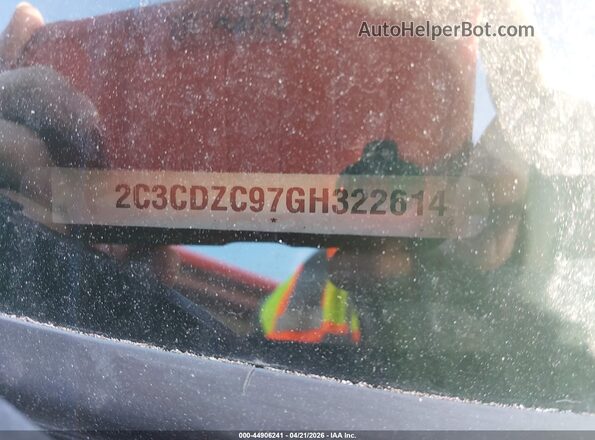 2C3CDZC97GH322614 2016 DODGE CHALLENGER Black Вид підкапотного простору