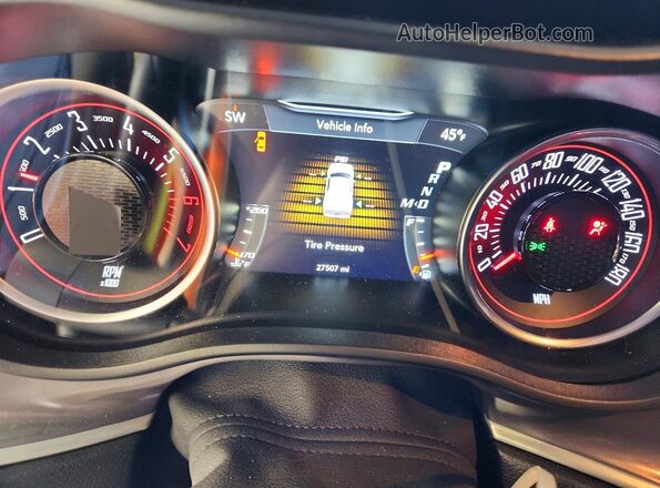 2C3CDZFJ0MH631794 2021 DODGE CHALLENGER White Instrument cluster view