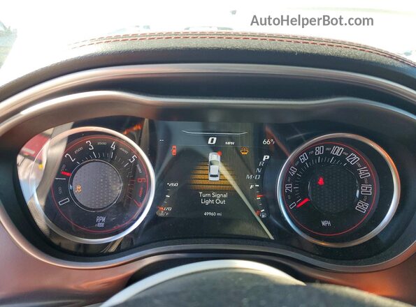 2C3CDZFJ7MH526783 2021 DODGE CHALLENGER White Vista del cuadro de instrumentos