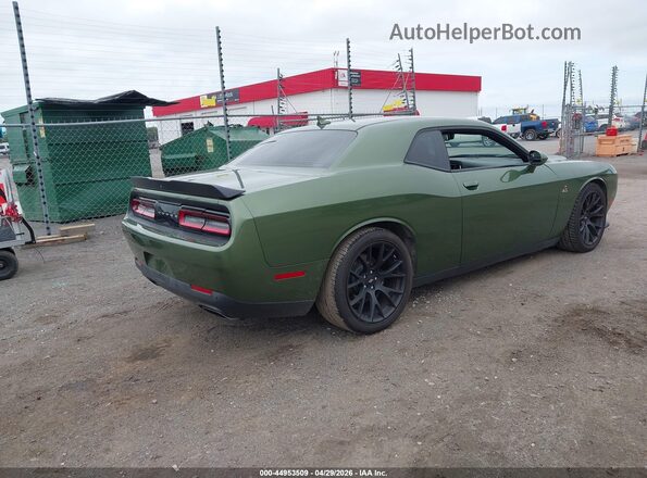 2C3CDZFJ8JH181985 2018 DODGE CHALLENGER Green Trasero derecho