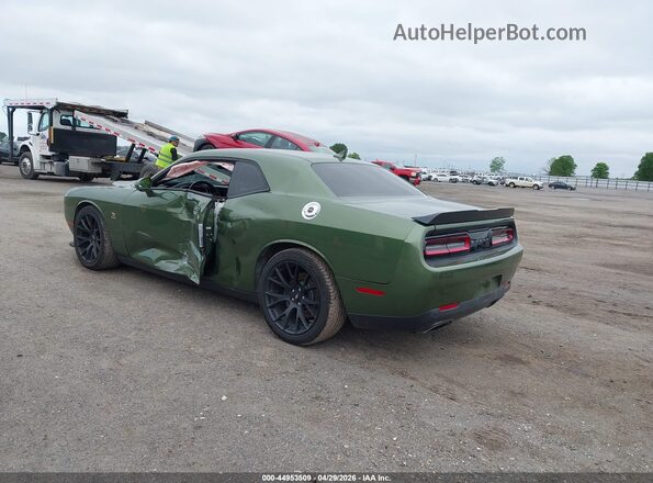 2C3CDZFJ8JH181985 2018 DODGE CHALLENGER Green Trasero izquierdo