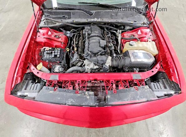 2C3CDZFJ9GH305447 2016 DODGE CHALLENGER Red Vista interior trasera