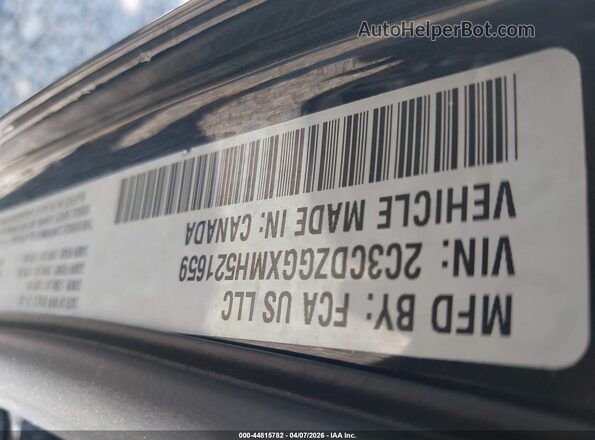 2C3CDZGGXMH521659 2021 DODGE CHALLENGER Black Vista del compartimento del motor