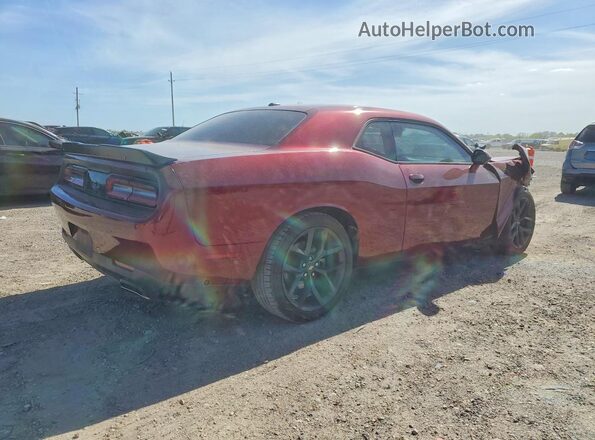 2C3CDZJG3MH573174 2021 DODGE CHALLENGER Burgundy Trasero derecho