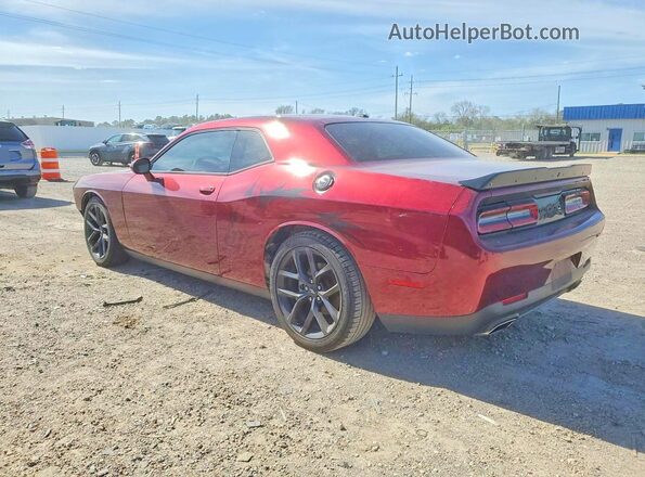 2C3CDZJG3MH573174 2021 DODGE CHALLENGER Burgundy Trasero izquierdo