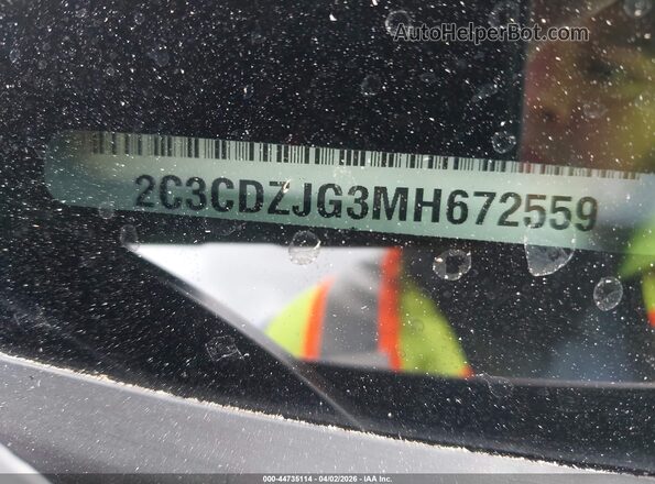 2C3CDZJG3MH672559 2021 DODGE CHALLENGER Gray 