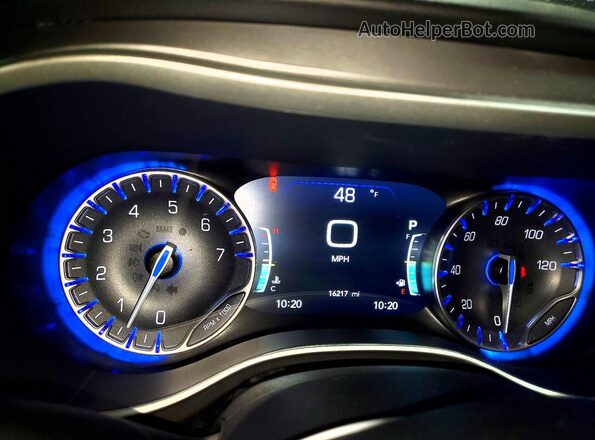 2C4RC1BG9TR217233 2026 CHRYSLER PACIFICA White Instrument cluster view