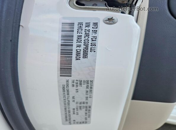 2C4RC1CG0PR568066 2023 CHRYSLER VOYAGER White სალონის 360-გრადუსიანი ხედი