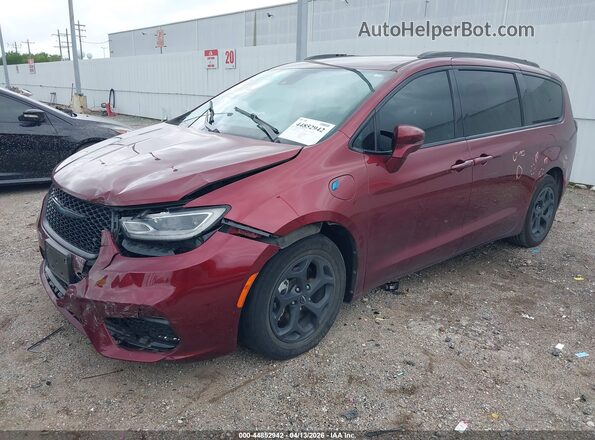 2C4RC1R73MR522153 2021 CHRYSLER PACIFICA Красный Передняя левая четверть