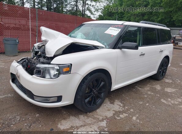 2FMGK5C80KBA17059 2019 FORD FLEX White წინა მარცხენა ხედი სამი მეოთხედიდან