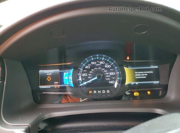 2FMGK5C82KBA06340 2019 FORD FLEX Серый Вид щитка приборов