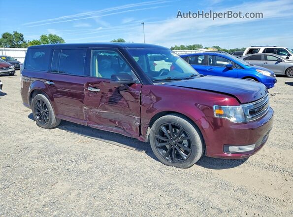 2FMGK5C83KBA33255 2019 FORD FLEX Maroon 