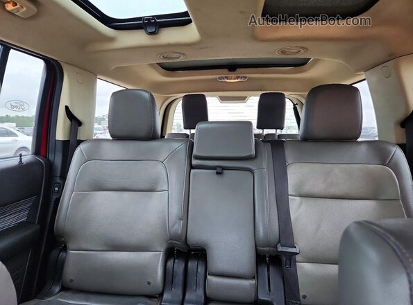 2FMGK5C85KBA17154 2019 FORD FLEX Красный Вид задних сидений