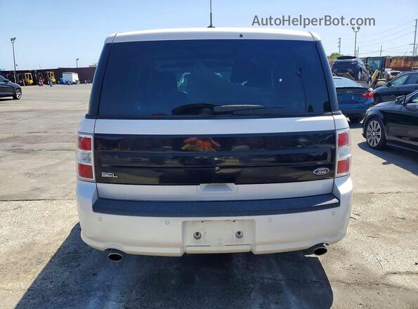 2FMGK5C87GBA20113 2016 FORD FLEX White Вид ззаду