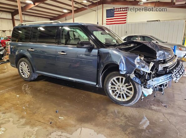 2FMHK6C85JBA10522 2018 FORD FLEX Blue Front right
