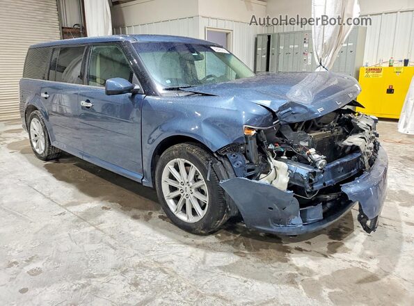 2FMHK6D80KBA26188 2019 FORD FLEX Blue 