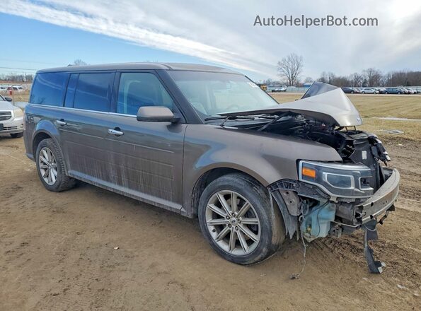 2FMHK6D82KBA04418 2019 FORD FLEX Коричневый Передняя правая четверть