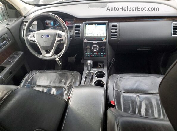 2FMHK6D82KBA04418 2019 FORD FLEX Коричневый Вид панели приборов