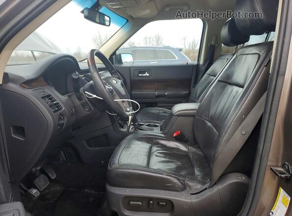 2FMHK6D82KBA04418 2019 FORD FLEX Коричневый Вид салона спереди