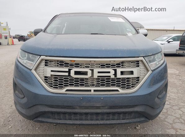2FMPK3G94JBC50691 2018 FORD EDGE Blue ხელსაწყოთა პანელის ხედი