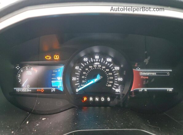 2FMPK3J91LBA70869 2020 FORD EDGE Black ხელსაწყოთა პანელის ხედი