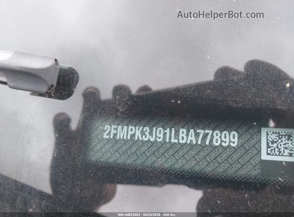 2FMPK3J91LBA77899 2020 FORD EDGE Gray Vista del compartimento del motor