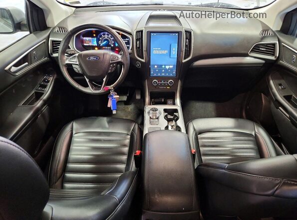 2FMPK3J93MBA21884 2021 FORD EDGE Серебряный Вид панели приборов