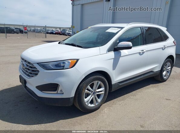 2FMPK3J98LBA55219 2020 FORD EDGE White Առջևի ձախ երեք քառորդ տեսարան